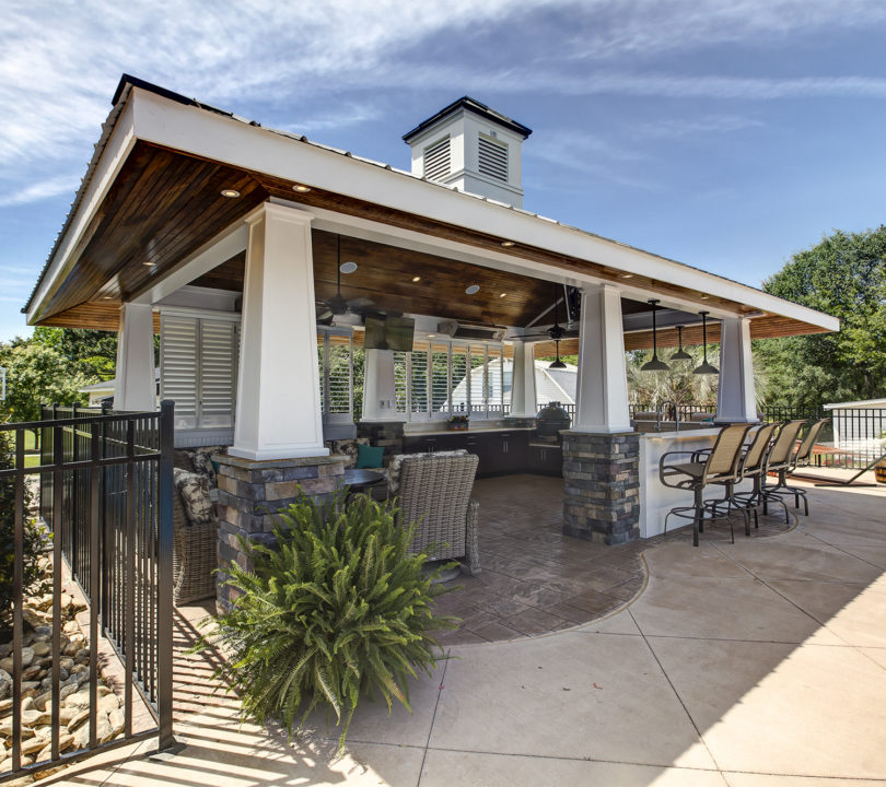 outdoor kitchen cabana