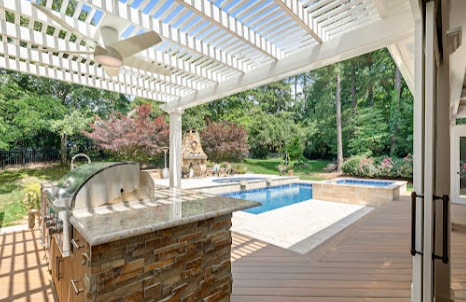 beautiful outdoor kitchen